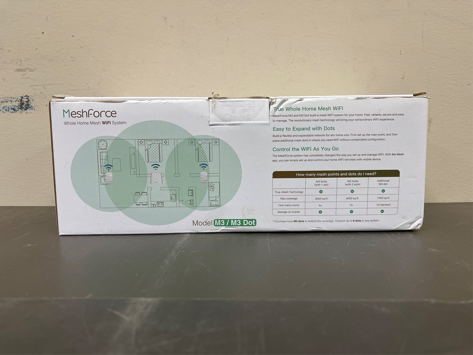 Meshforce M3 Mesh WiFi System, Mesh Router for Wireless Internet, Up to 4500 s 3