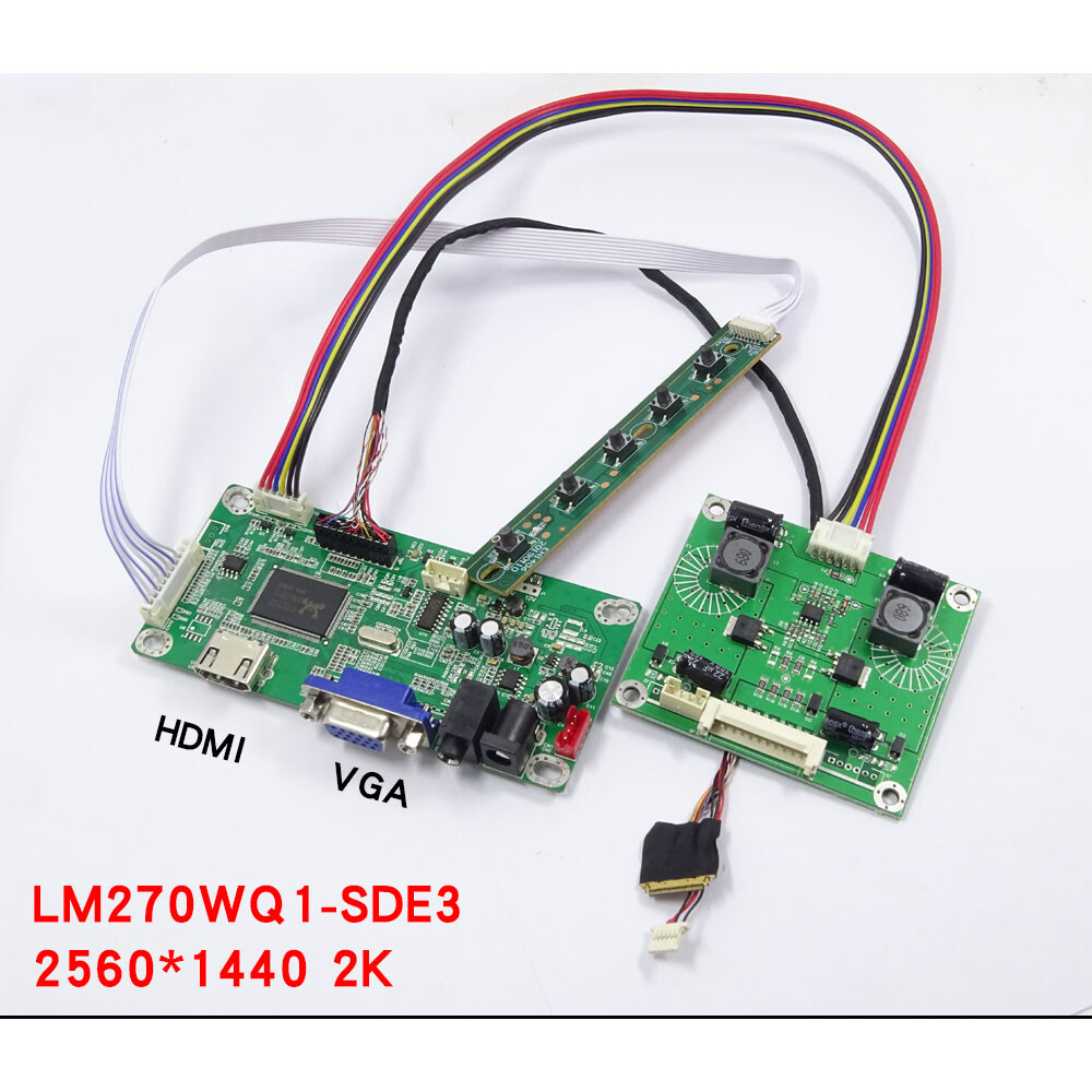 For LM270WQ1-SDE3 LM270WQ1(SD)(E3) 2560×1440 EDP Controller kit 27″ LED HDMI VGA