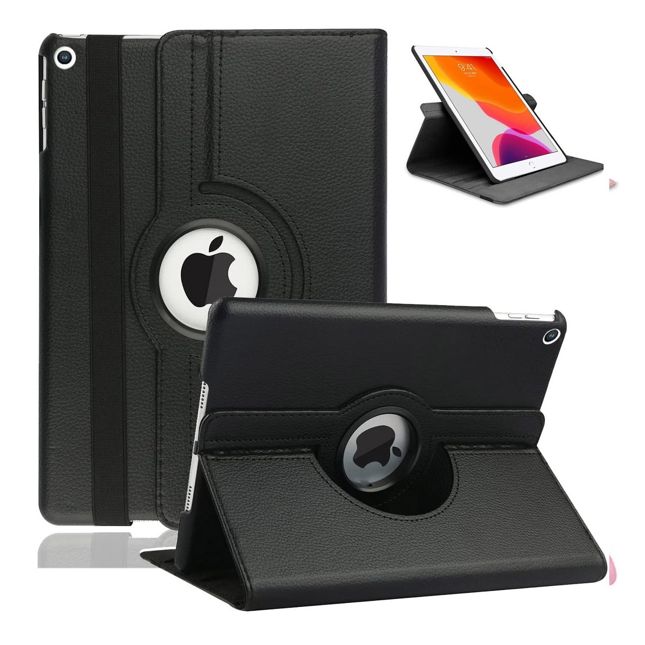 For Apple iPad 7th 8th 9th 10.2″ Case 360 Degrees Rotating PU Leather Cover