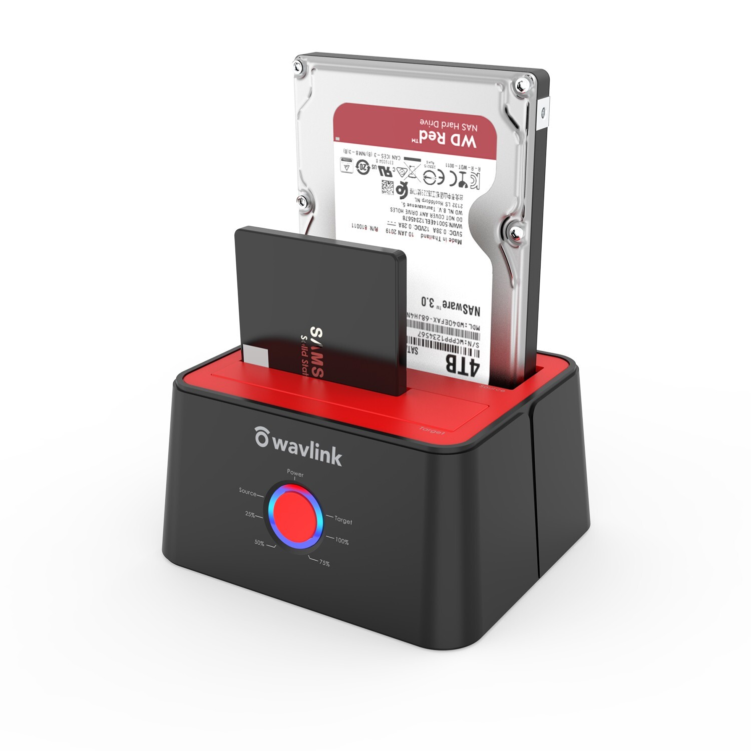 WAVLINK USB 3.0 SATA HDD SSD Docking Station Offline Clone 2.5″/3.5″ Hard Drive