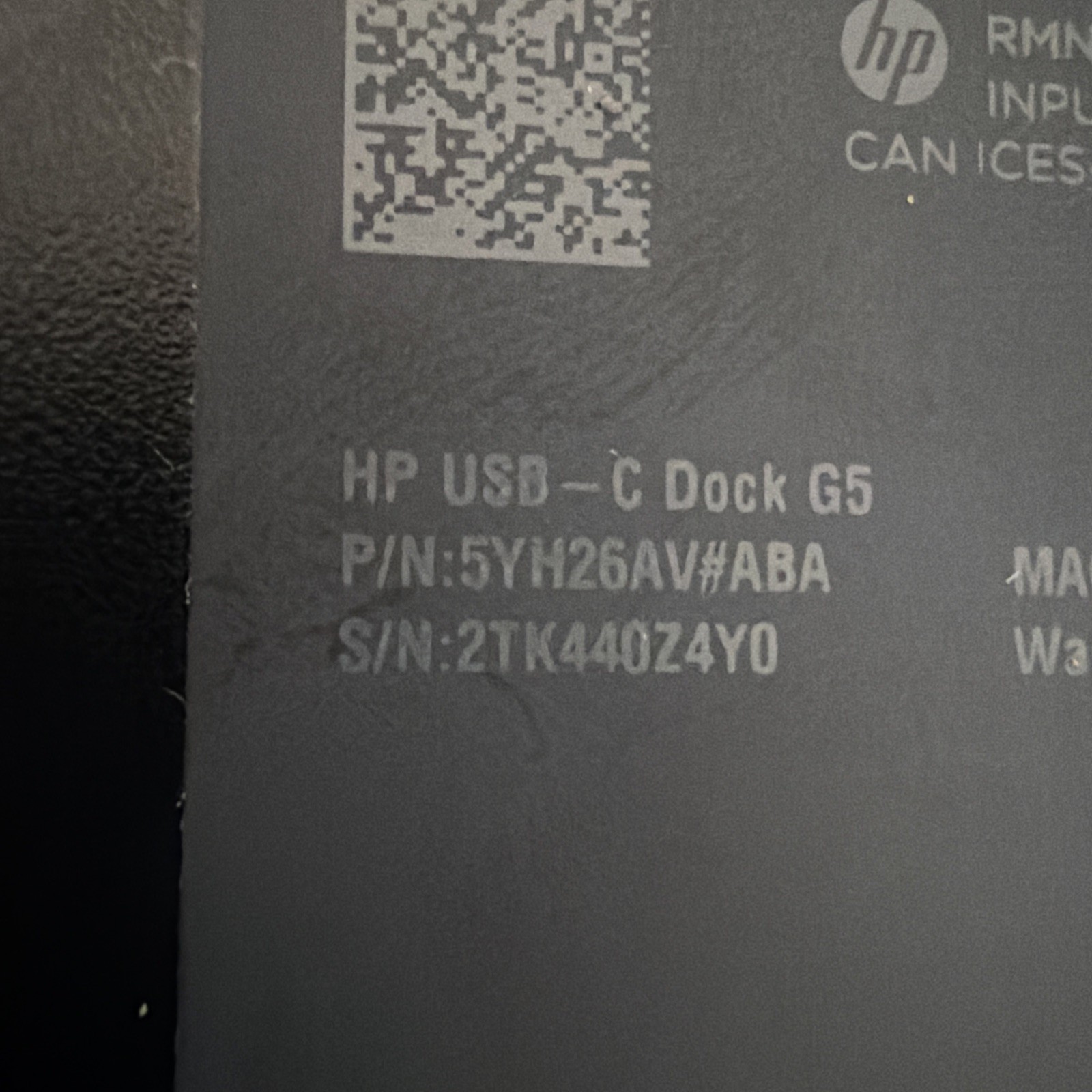 HP USB-C Dock G5 Universal Docking Station Used