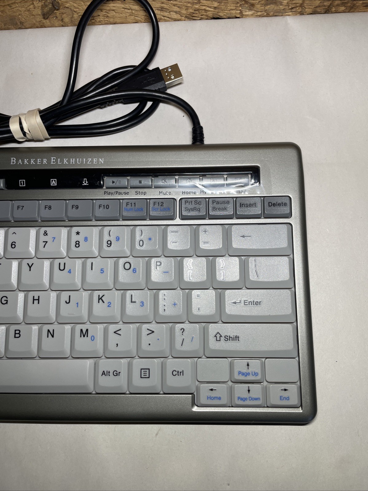 Bakker Elkhuizen Compact Keyboard S-Board 840 Design, ISO 9001/ISO 14001, USB