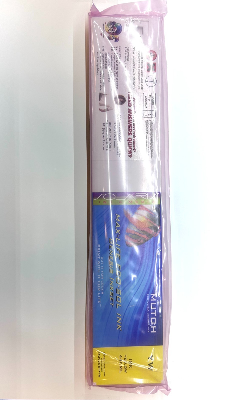 Max-life eco-sol ink Genesis yellow 440ml MUVJES4-CN Mutoh eco-ultra compatible