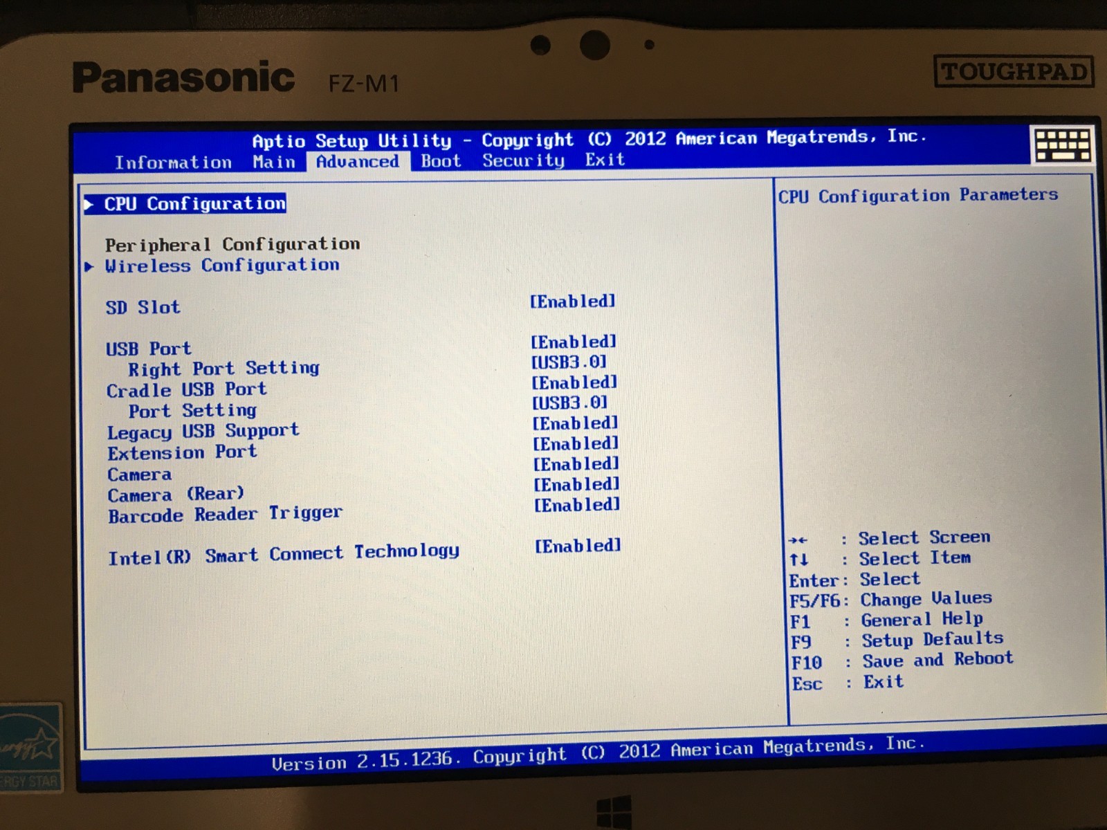 0 Hours Panasonic TOUGHPAD FZ-M1 7″ Core i5-4302Y 1.60GHz 128GB 8GB RAM Win 10