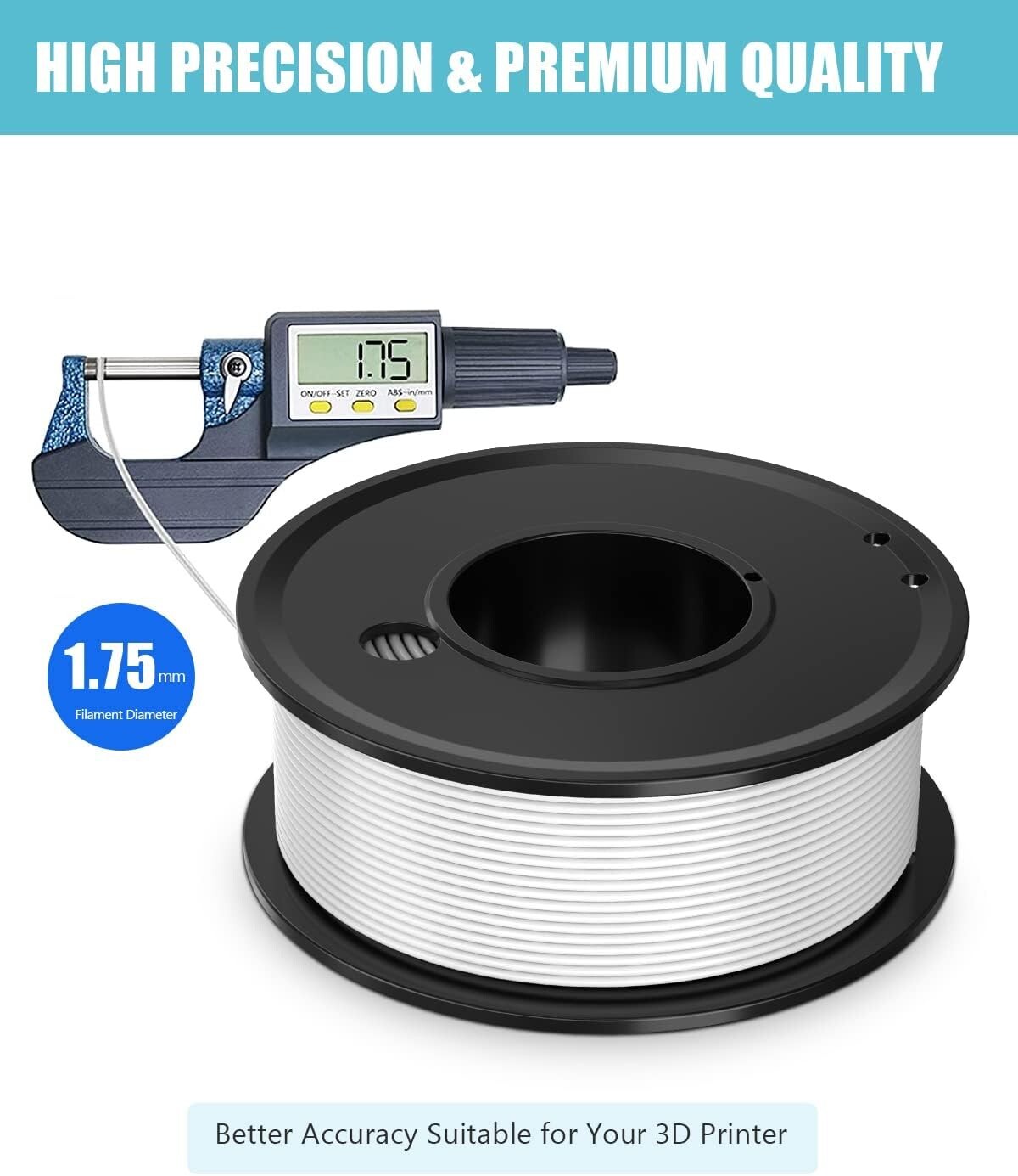 Filamento para impresora 3D PLA 1,75 mm Materiales de impresión 3D Impresión.