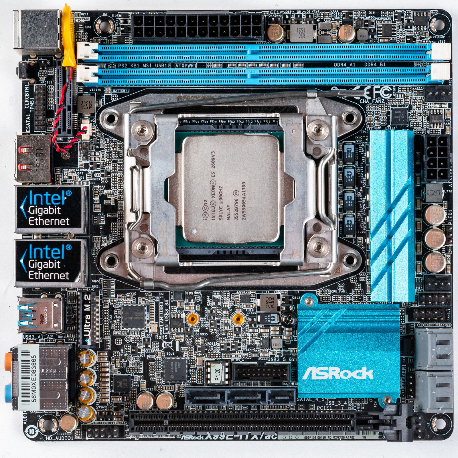 ASRock X99E-ITX/ac LGA2011-3 Mini ITX X99 Motherboard DDR4 Xeon Dual LAN M.2