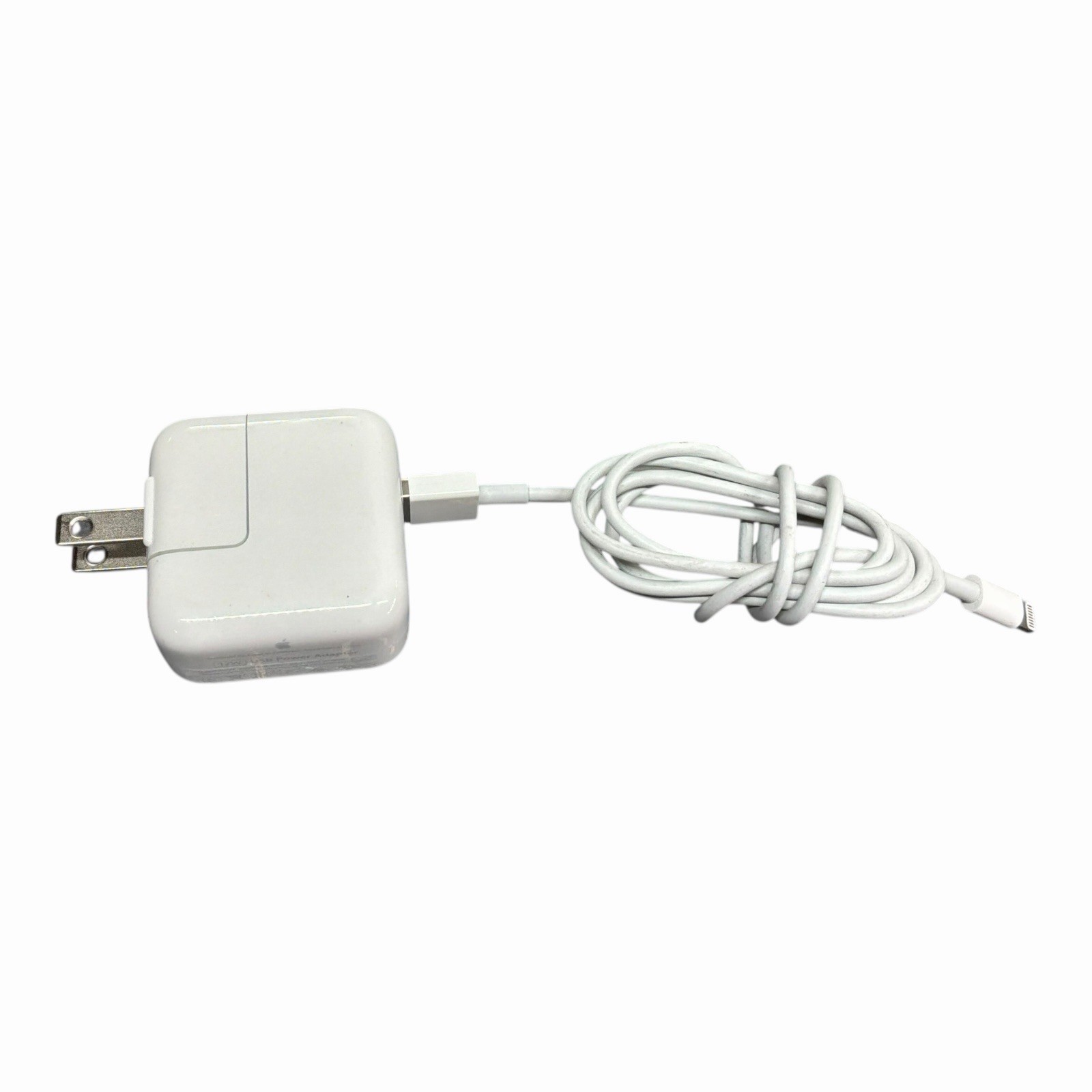 Apple Genuine OEM iPhone A1401 12W Charging Block w/ USB-A to Lightning Cable