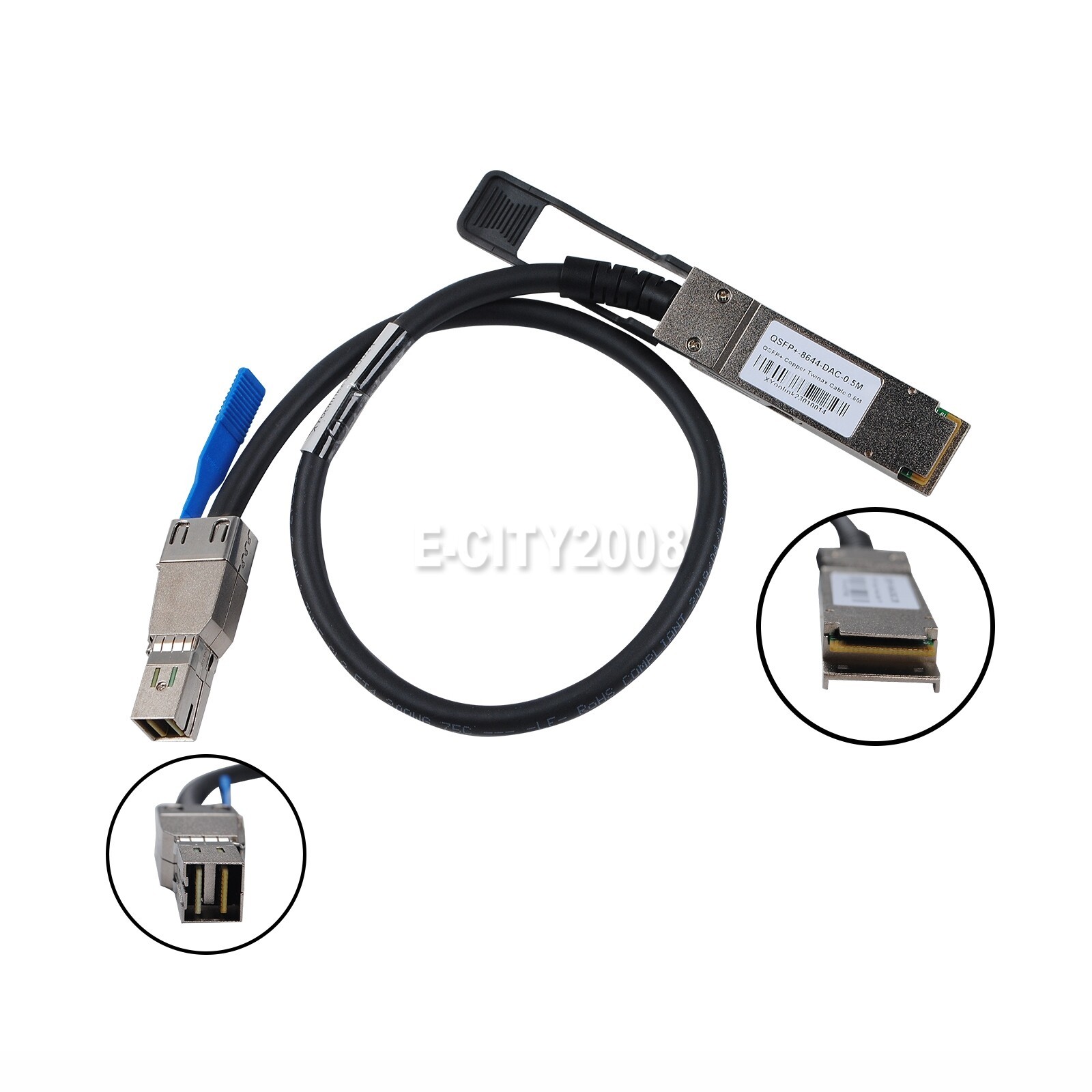 12Gbps QSFP Internal sff-8643 to External sff-8644 Mini SAS Cable 50/100/200cm