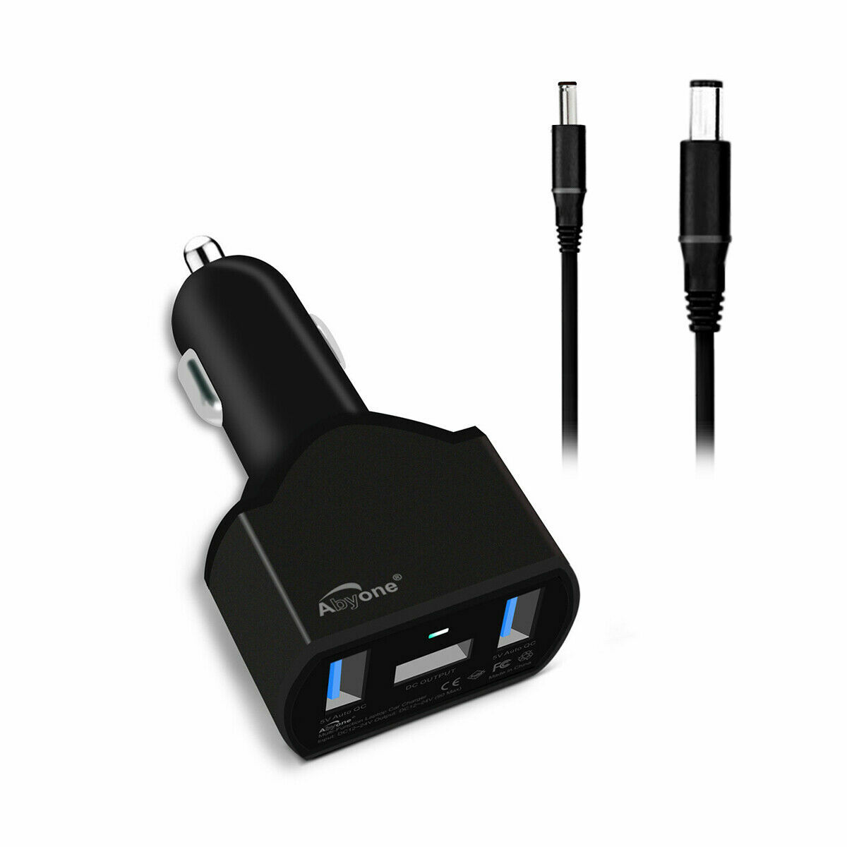 Abyone 90W Car Charger for Dell XPS Studio Vostro Laptop Notebook Smartphone
