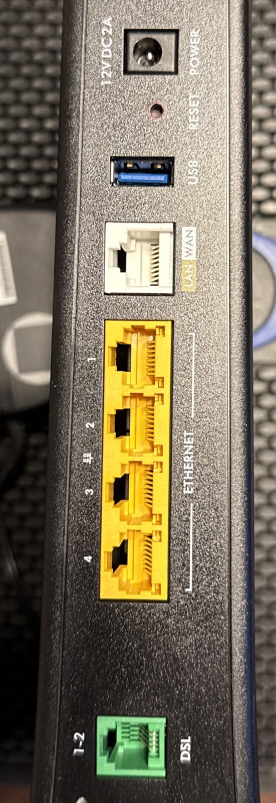 CenturyLink ZyXEL C3000Z DSL Modem Wireless Router w/ AC Adapter *Tested* OEM