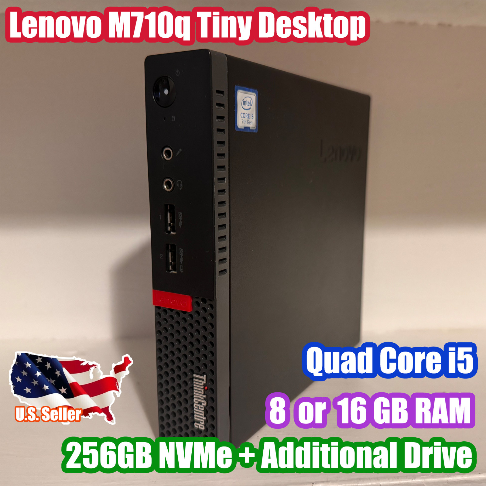 Lenovo ThinkCentre M710q Tiny PC Intel Quad i5 / NVMe SSD