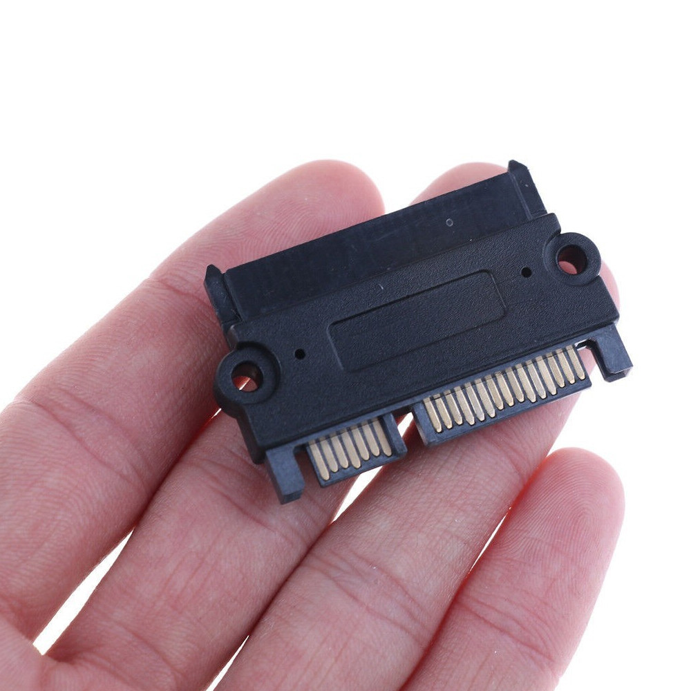 SATA 22P 7+15Pin Male Plug to SATA 22Pin 7+15P Female Jack Adapter Convertor 10X