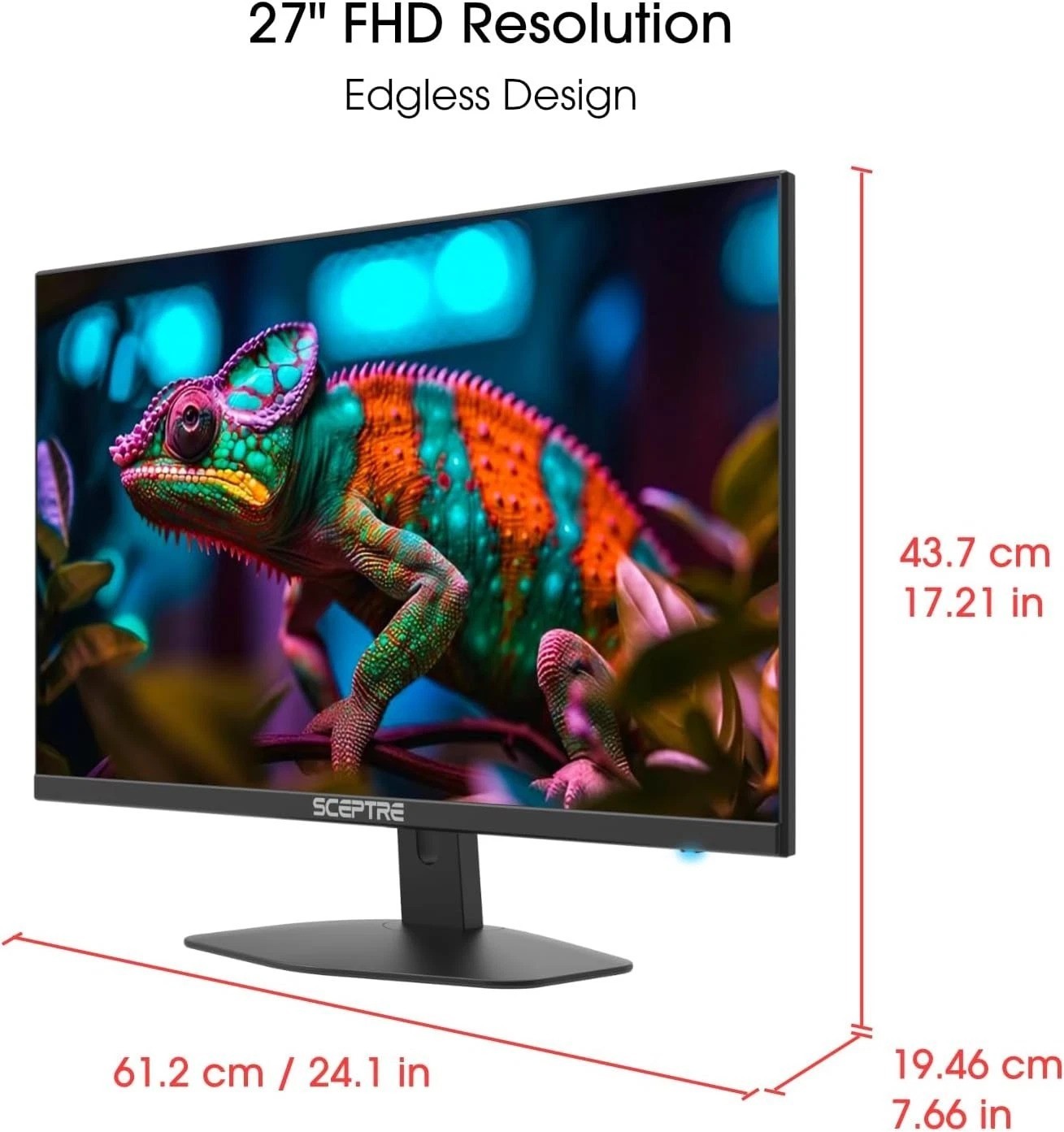 27-inch Gaming Monitor 100Hz 1ms DisplayPort HDMI x2 100% sRGB AMD Free Sync …