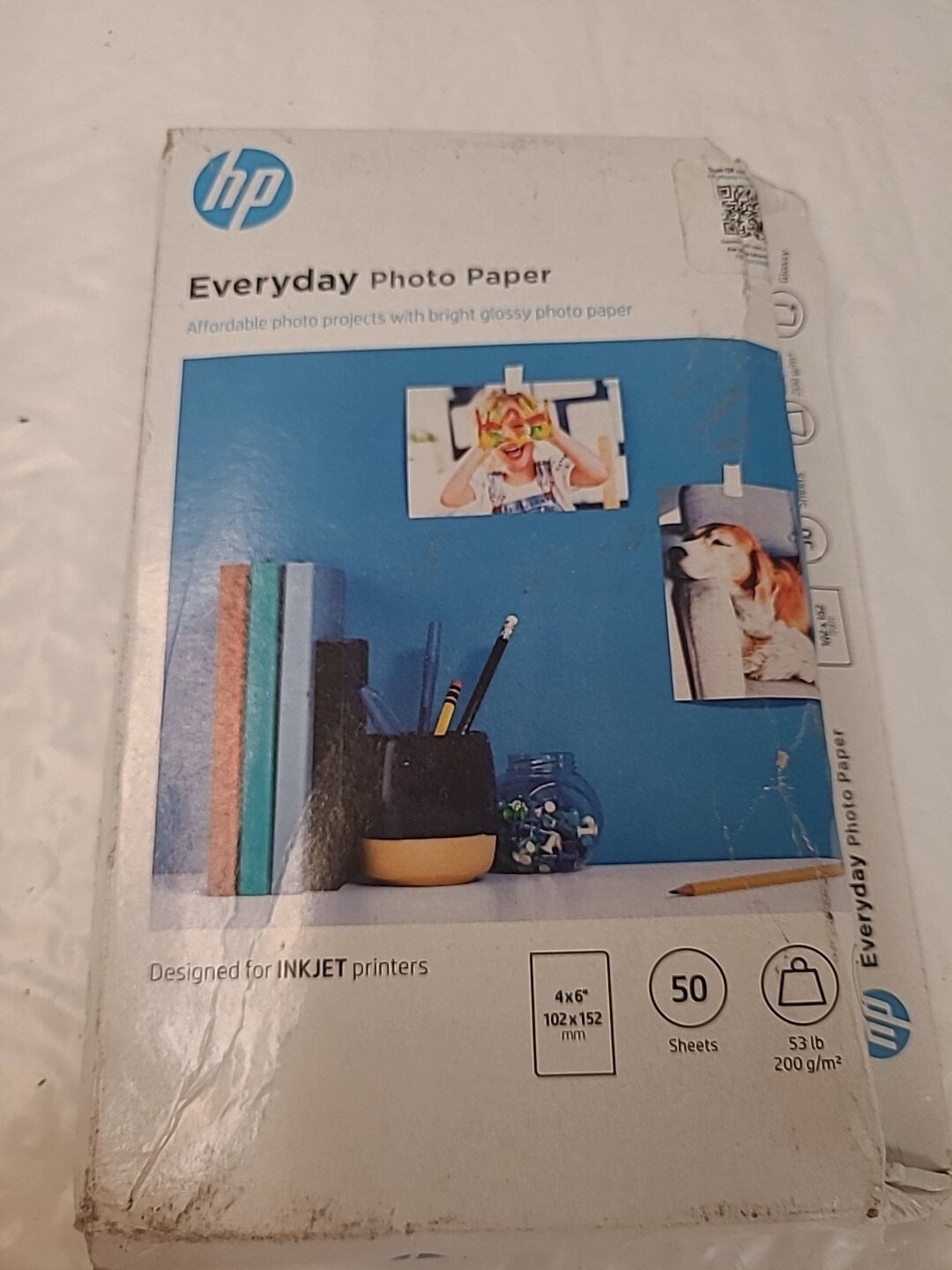 HP Everyday Photo Paper Designed For Inkjet Printers 4 X 6 50 Sheets