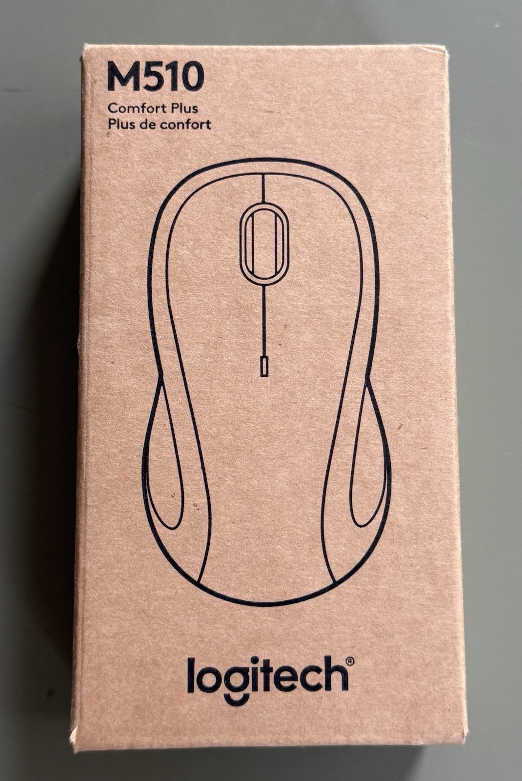 New LOGITECH M510 COMFORT PLUS WIRELESS MOUSE 910-006030, NEW IN BOX