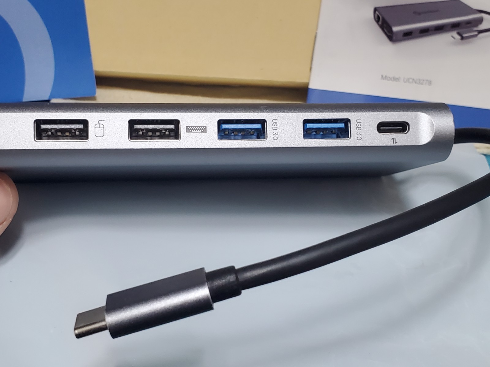 UtechSmart Model UCN3278 12-In-1 USB-C Triple Display Hub – New In Box Unused