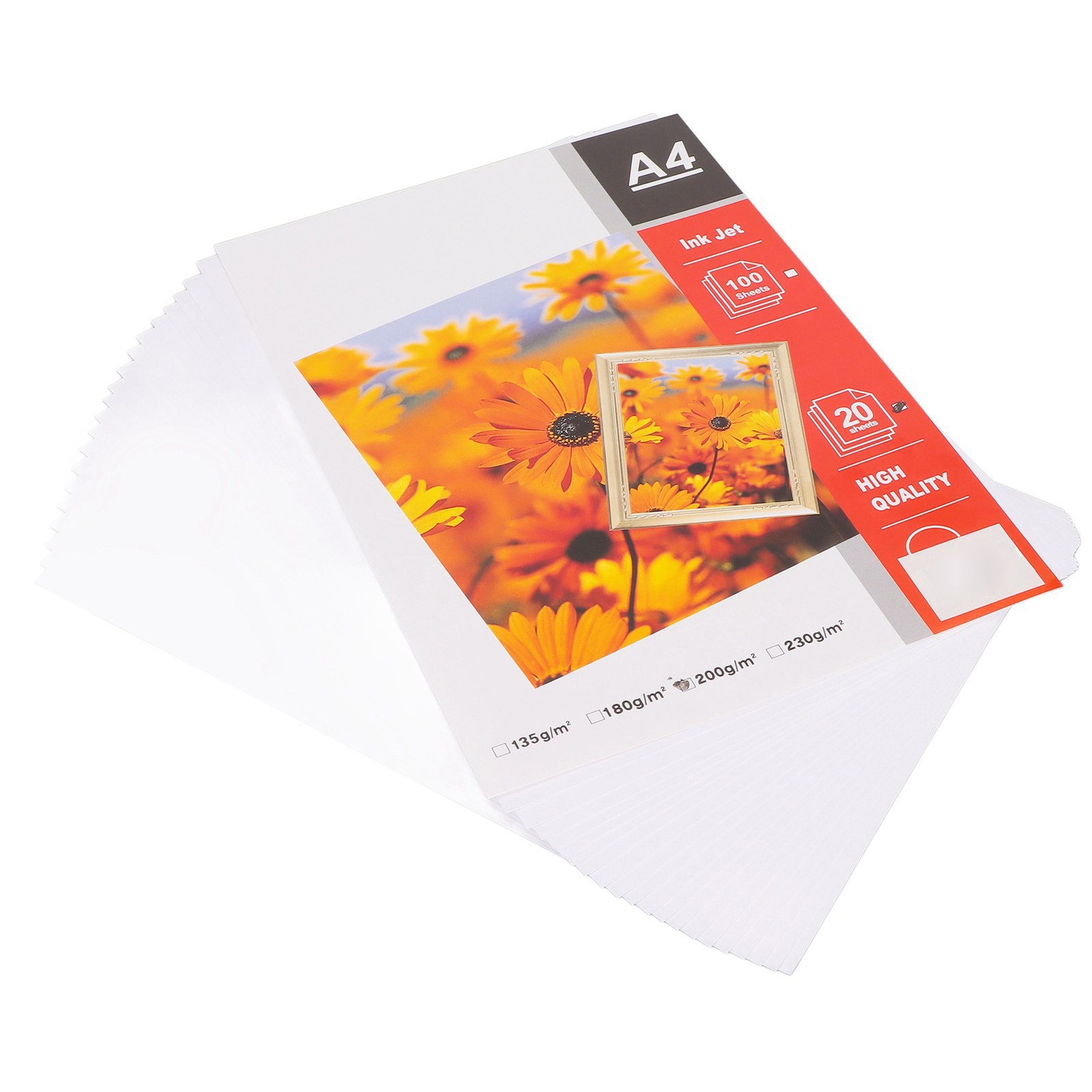 20Pcs Matte Photo Paper Durable Paper 8.3×11.7in Glossy Water Re BRZN