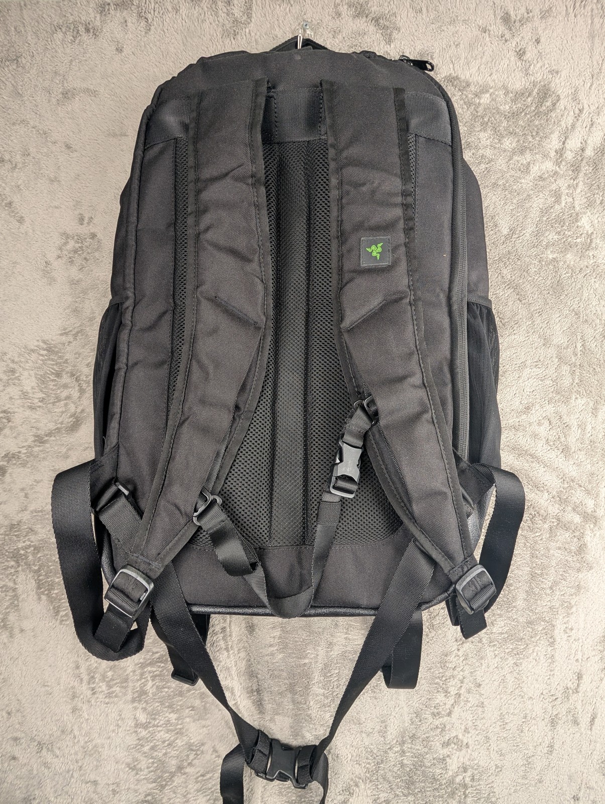 Razer Backpack Black Laptop Travel Bag Green Interior MOLLE Straps 18in