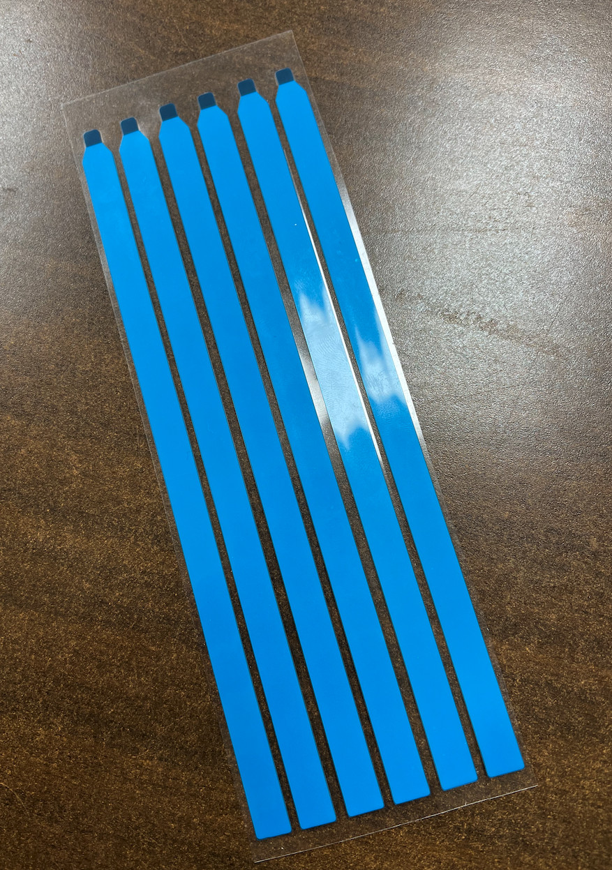 Set of 6 – Pull tabs stretch release adhesive strips for LCD screen without tabs