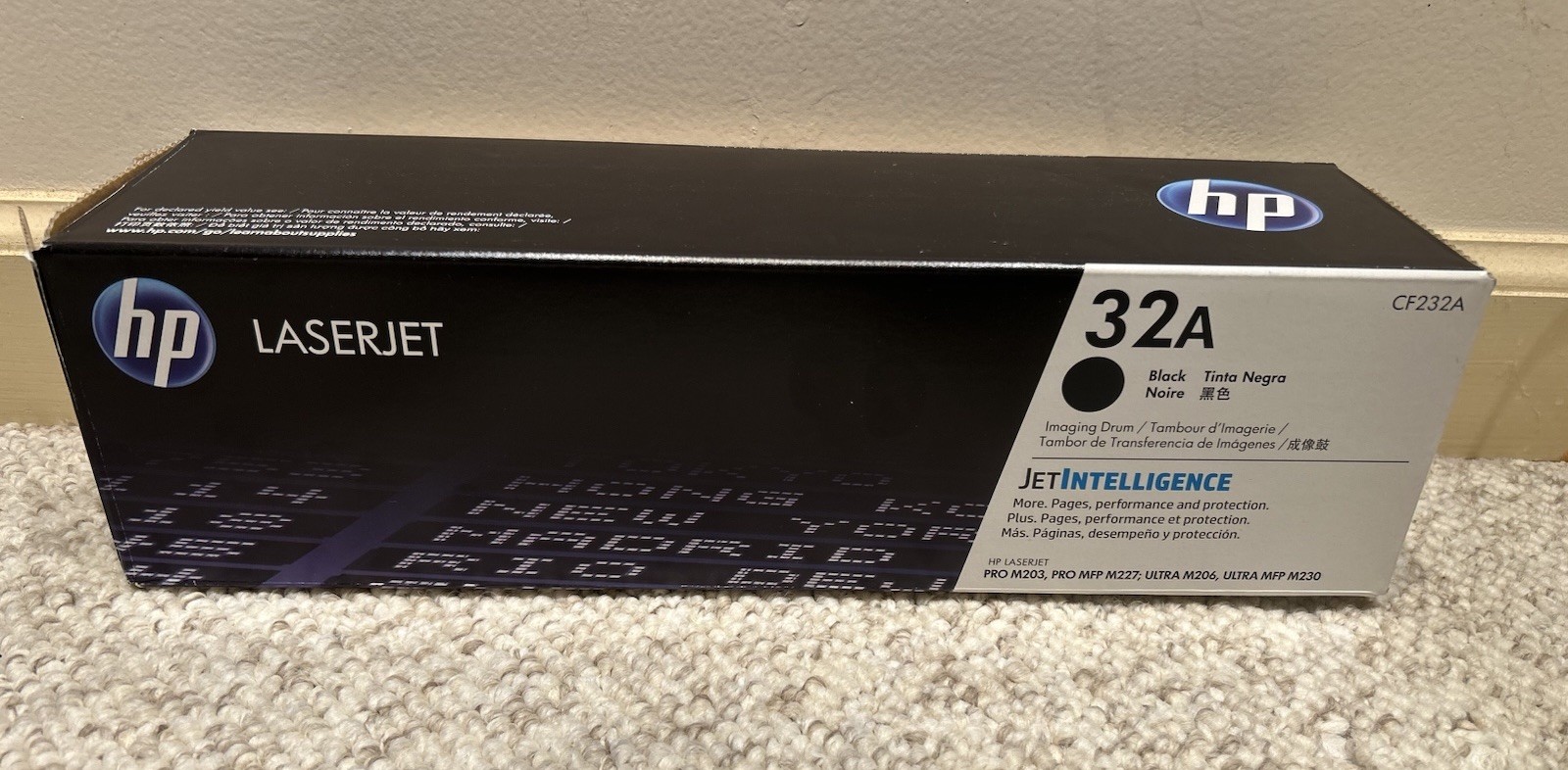 HP LASERJET 32A BLACK CF232A IMAGING DRUM, GENUINE, BRAND NEW OPEN BOX OEM
