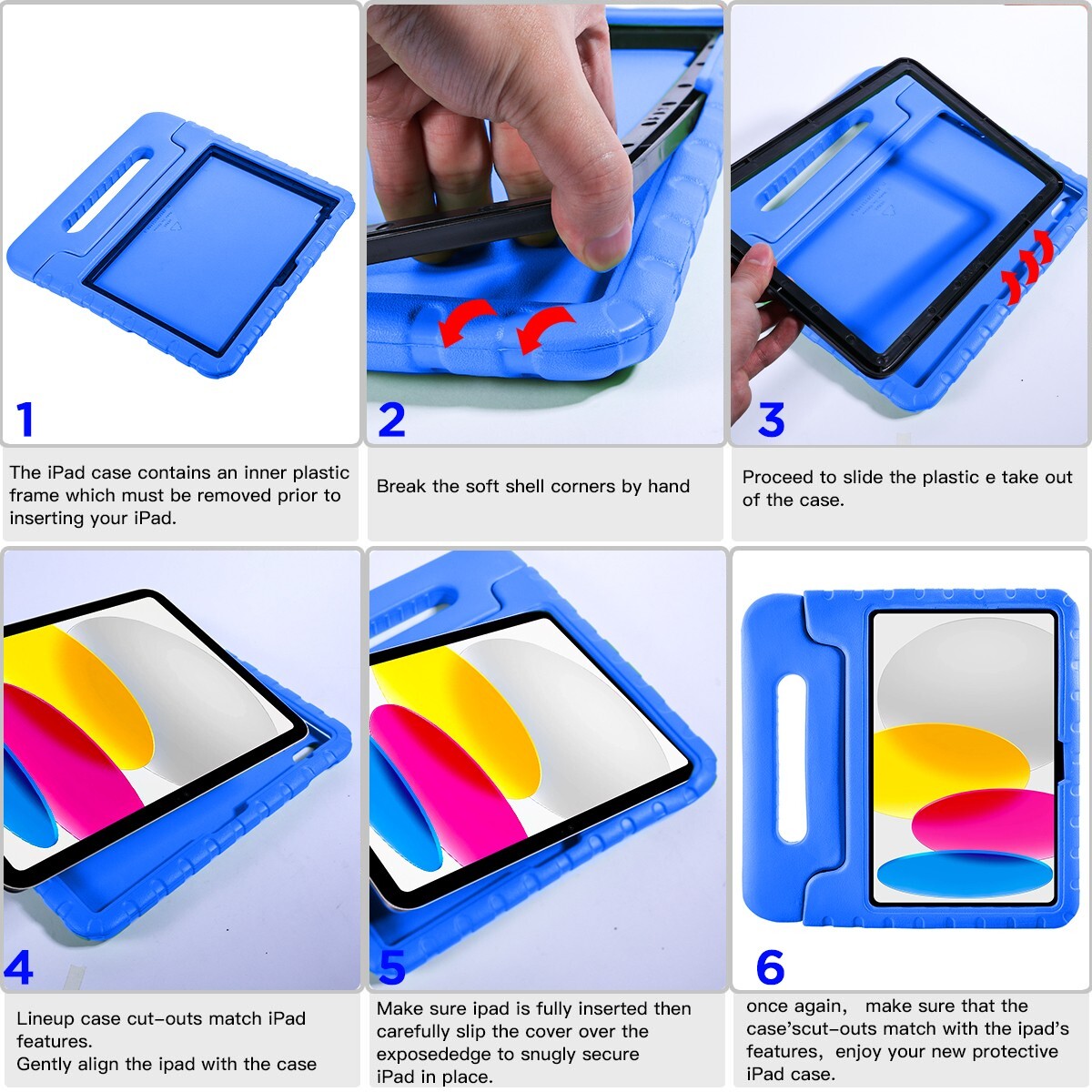 For Apple iPad A16 A3354/A3355 11″ Tablet Case Shockproof Heavy Duty Stand Cover