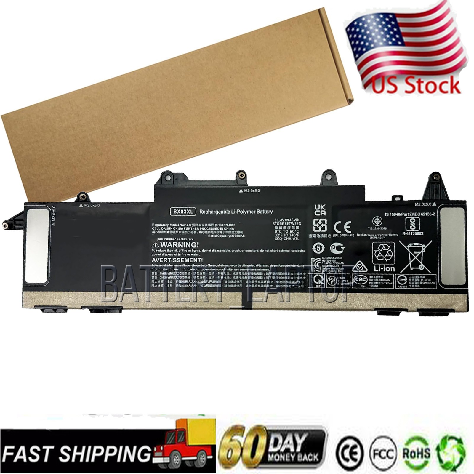 Battery Compatible with HP ProBook x360 435 G8 L77689-2B2 HSTNN-DB9P HSTNN-IB9D