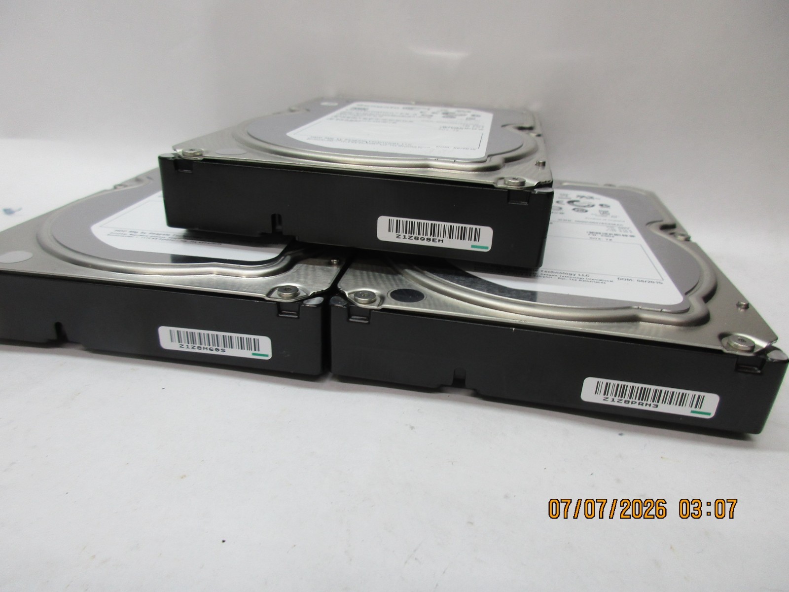 LOT-3 Seagate Constellation ES.3 4TB 7.2K SAS 3.5″ ST4000NM0033 T4-E2