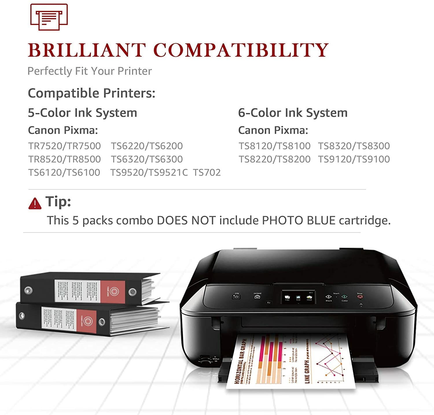 PGI 280 CLI 281 XXL Printer Ink Cartridges use for Canon TR8620A TS702A TR8520