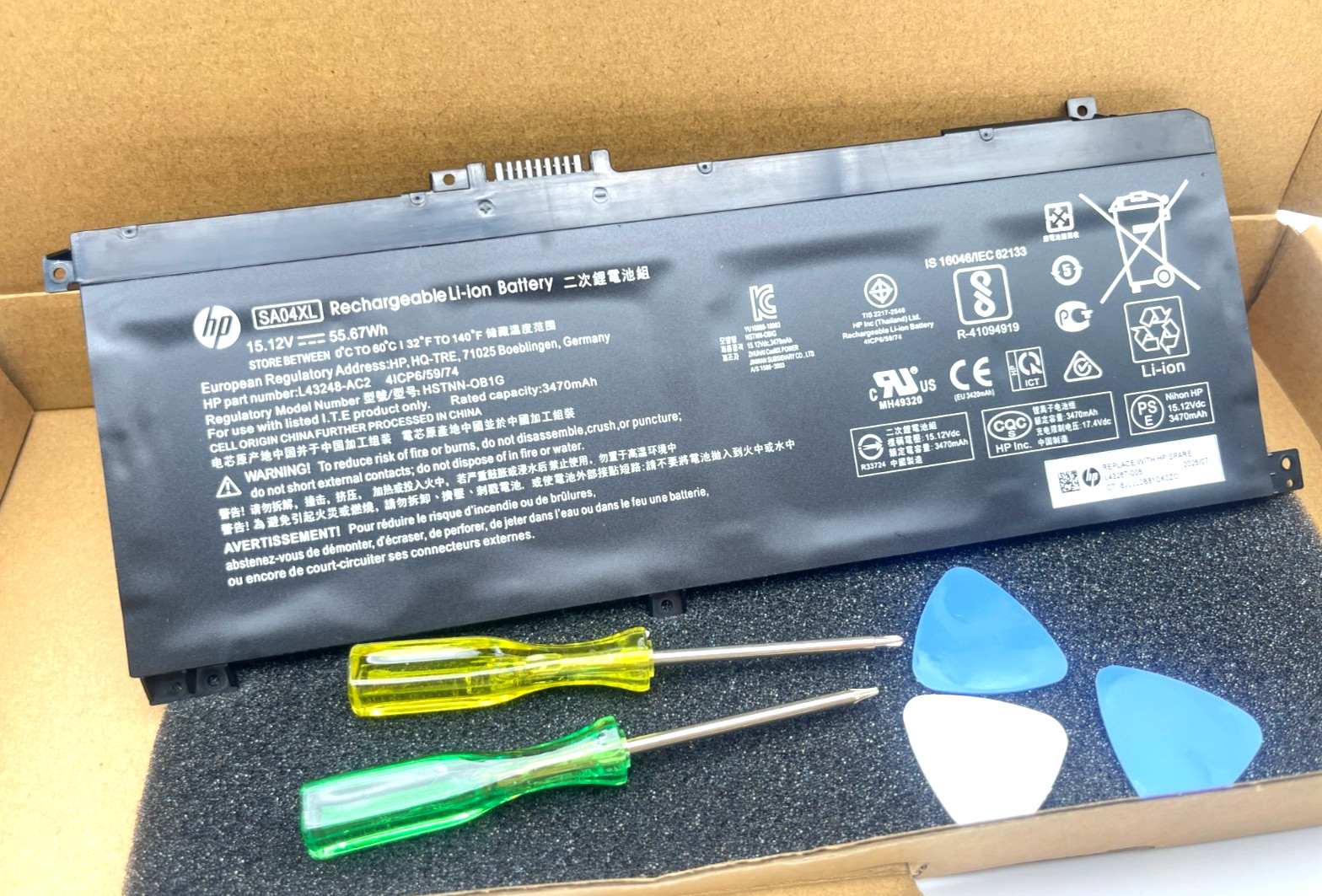 Genuine OEM SA04XL SA04055XL Battery for HP ENVY X360 15M-DR0012DX 15M-DR1011DX