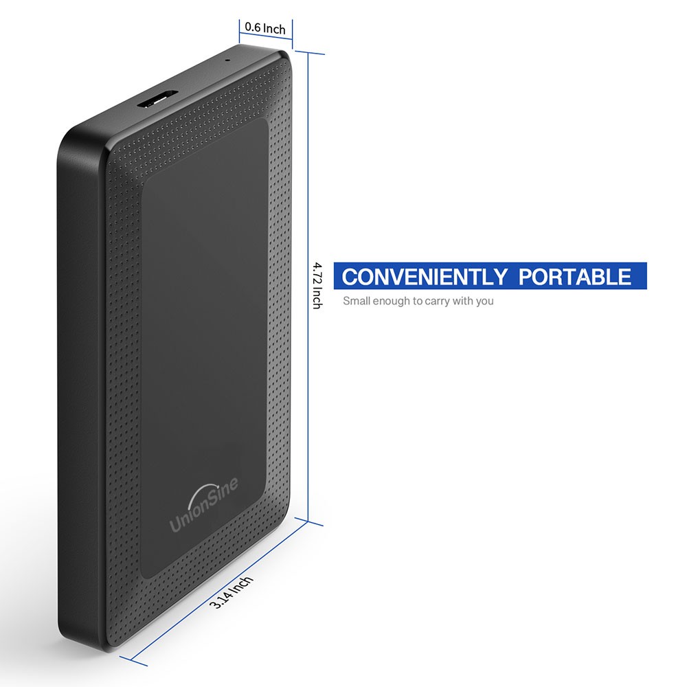 USB 3.0 SATA HDD External Hard Drive Portable Desktop Mobile Hard Disk 500GB 1TB