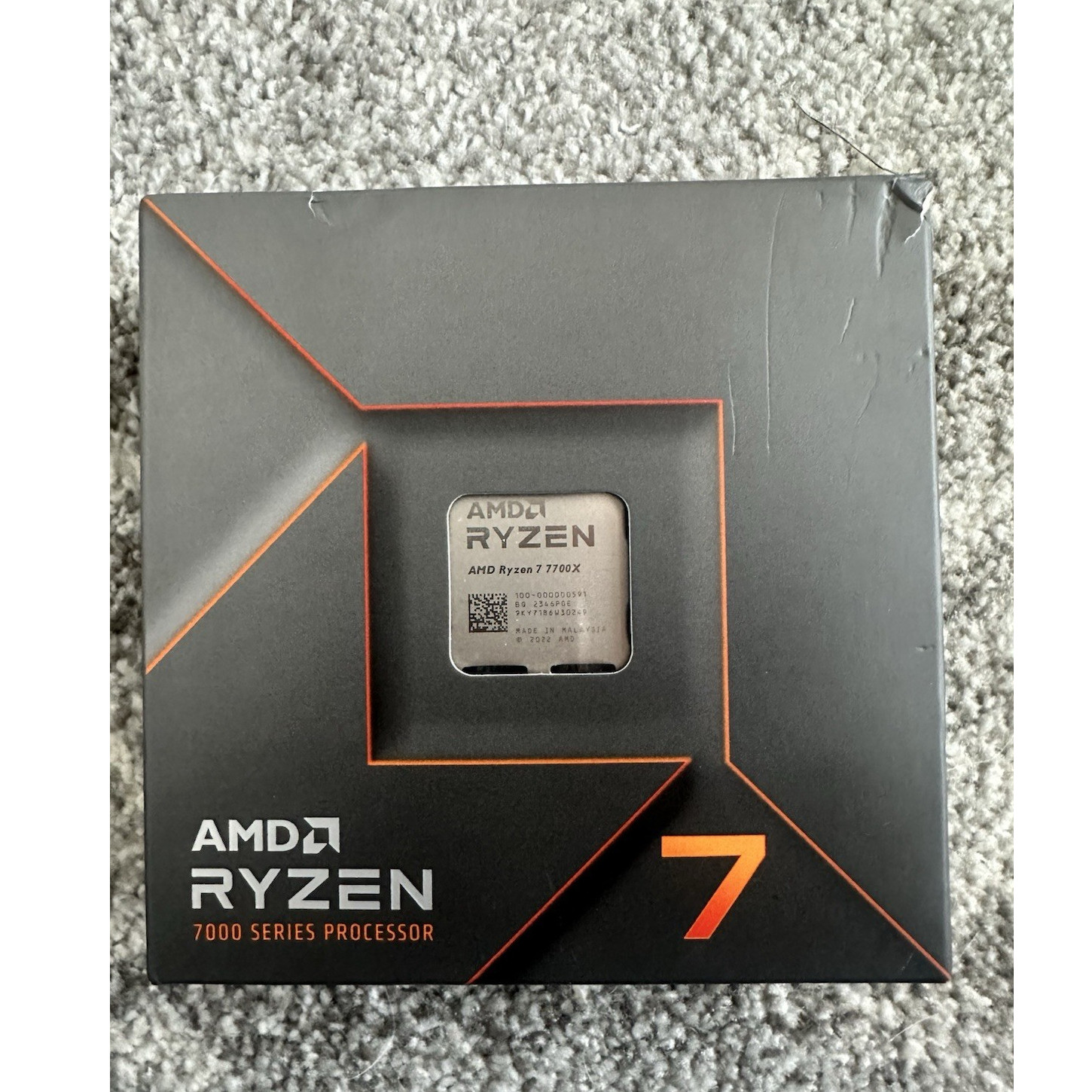 AMD Ryzen 7 7700X 8-Core 4.5GHz AM5 7000 Series CPU 40MB Cache 5.4GHz