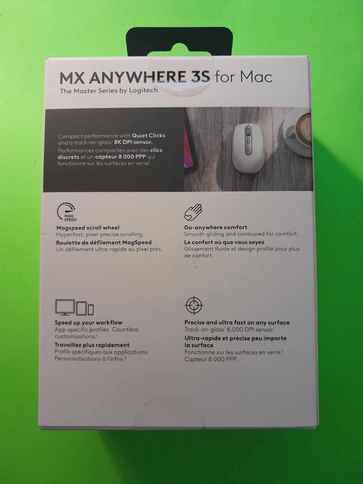 Logitech Mx Anywhere 3s For Mac, iPad Compact Wireless Bluetooth Mouse