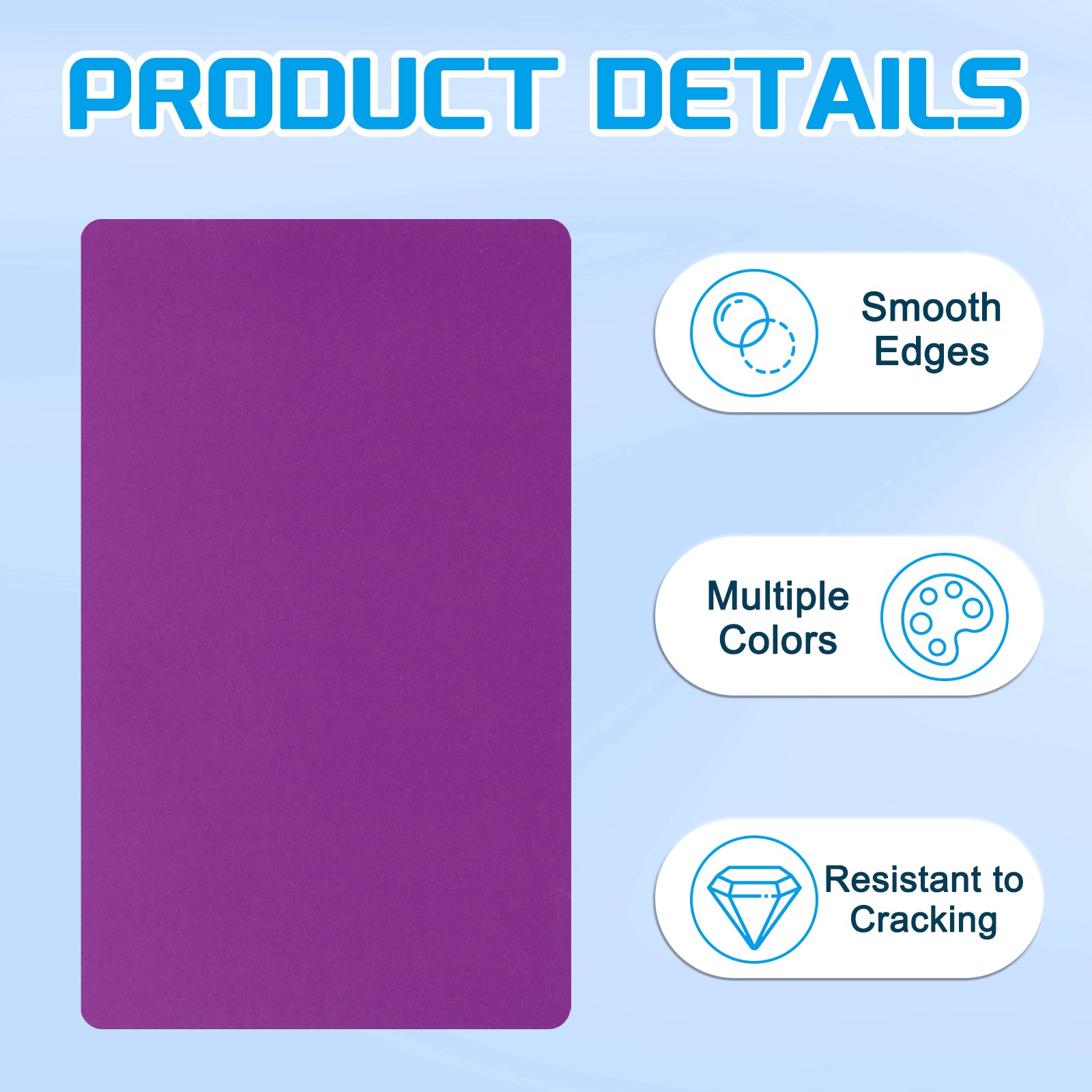 30 Pcs Blank PVC Cards Inkjet Plastic ID Card CR80 30 MIL Frosted Purple