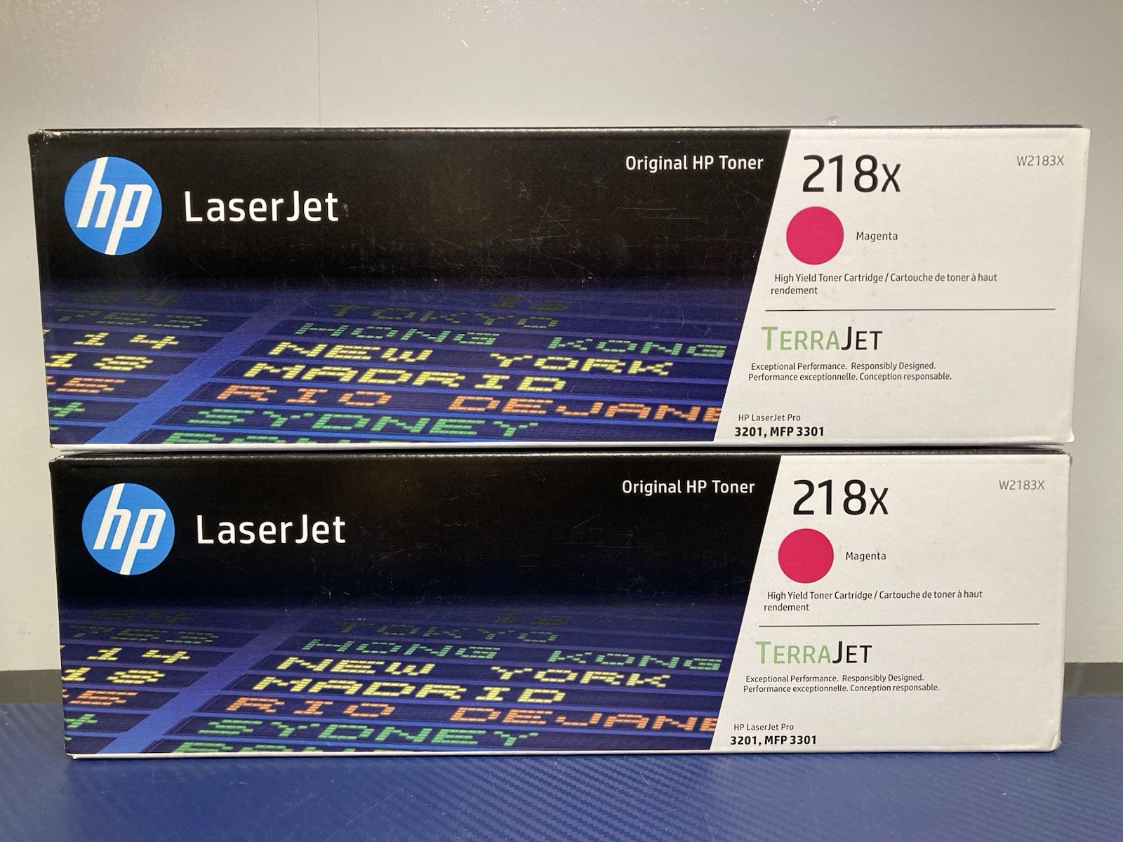LOT OF 2 New HP 218X High Yield Magenta Original LaserJet Toner Cartridge W2183X