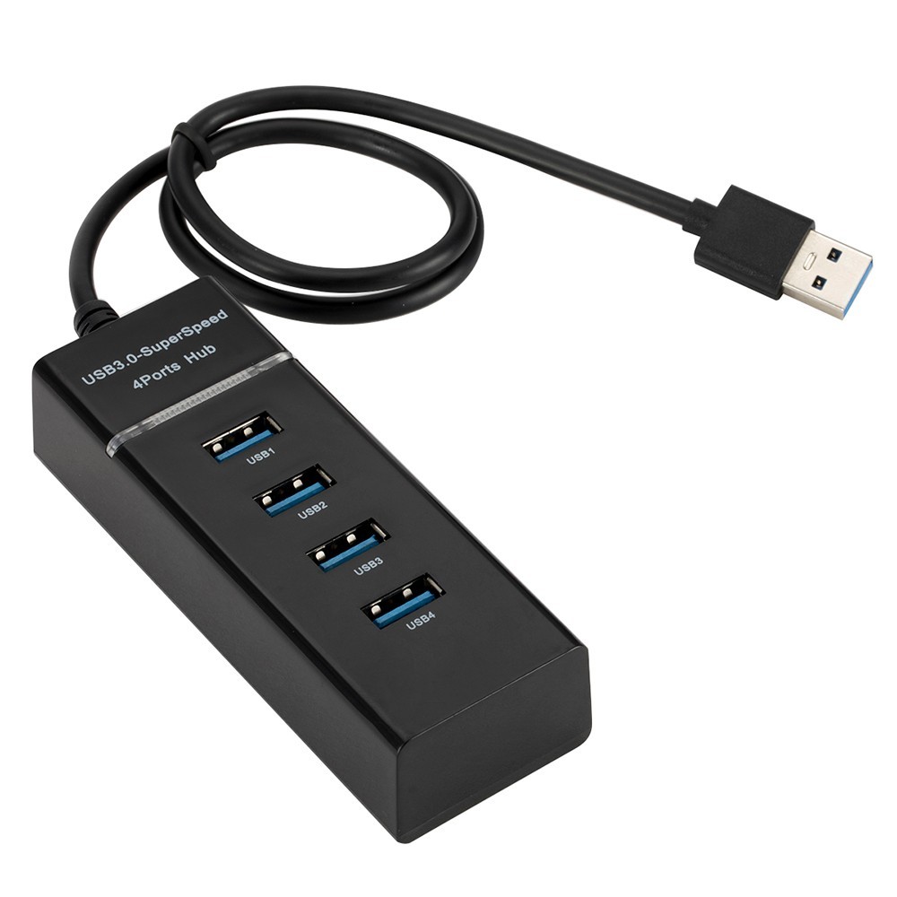 4 Port USB 3.0 Multi Hub Splitter Adapter High-Speed Data Transfer