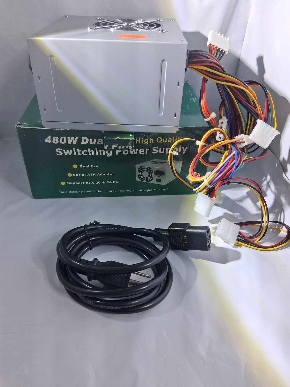High Quality WT480e 480W ATX Power Supply With Serial ATA Support