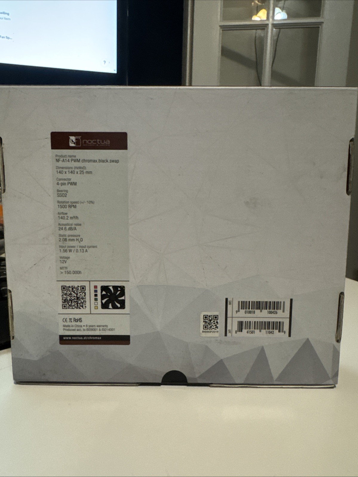 Noctua NF-A14 PWM Chromax.Black.Swap, Premium Quiet Fan, 4-Pin (140Mm, Black)