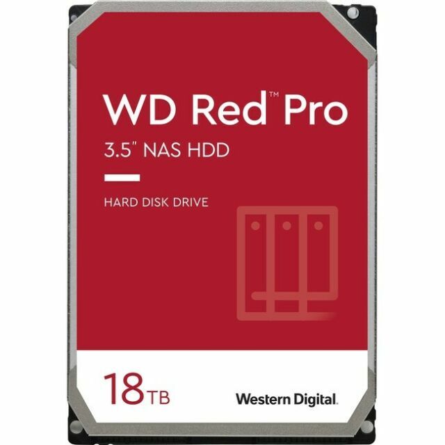 Western Digital Red Pro 16TB HDD, SATA 3, 3,5″ Internal Hard Drive (WD181KFGX) –