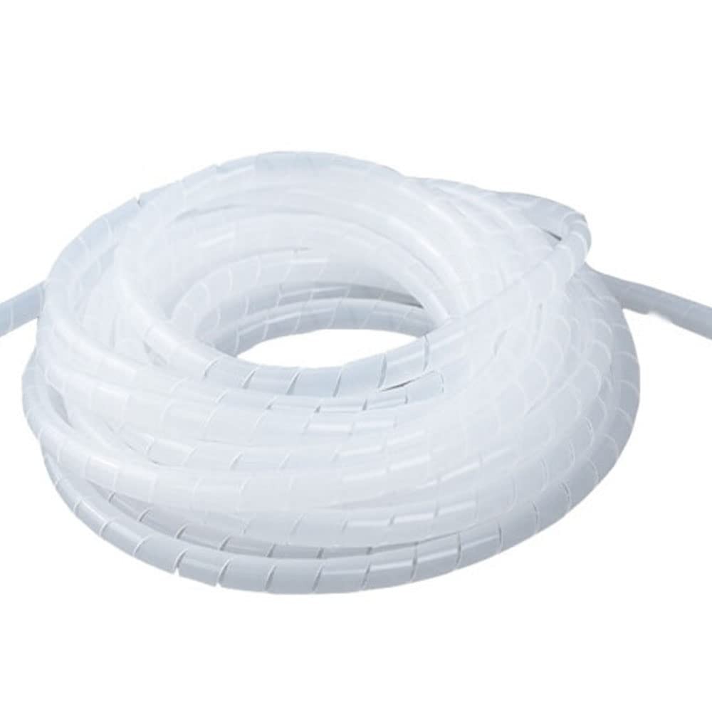 Spiral Cable Wrap -20 Ft 1/2″ Management Sleeve 1/2 Inch-20Ft, White