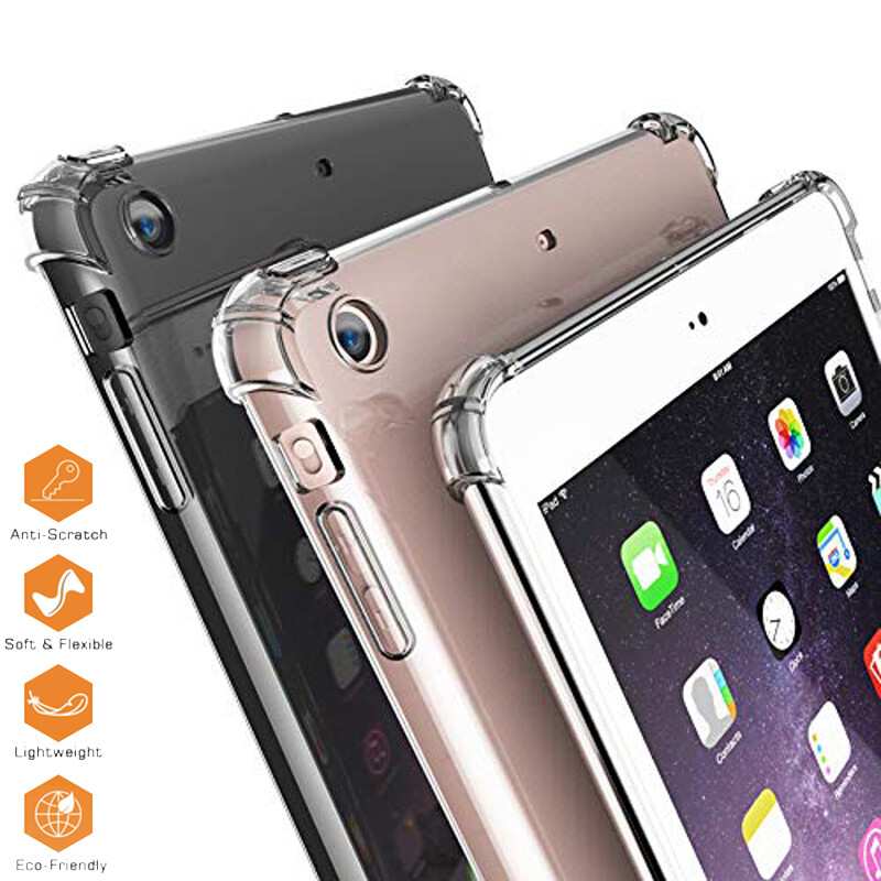 Shockproof Clear Soft TPU Silicone Case Cover For New iPad Pro 11″ 12.9″ Air 13′