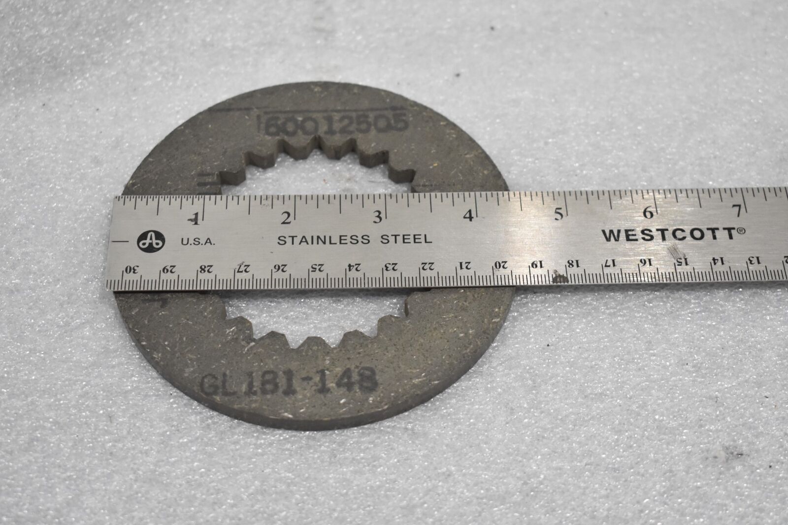 60012505 FRICTION DISC JOB2683 GL181-148, 4.5″ INCH OD, 2.85″ BORE, .25″ THICK