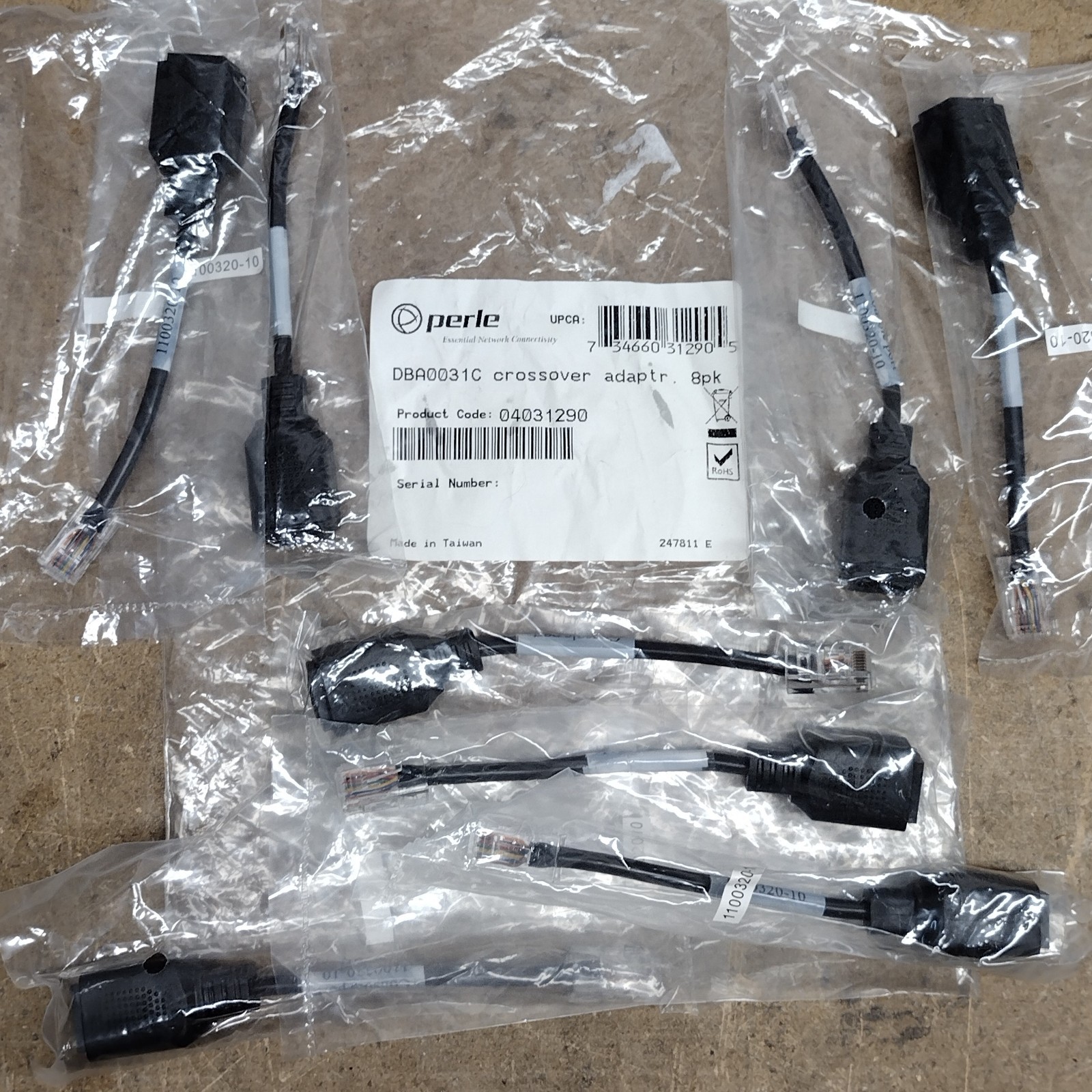 Lot of 8 – Perle Crossover Adapter DBA0031C 1100320-10 – NEW