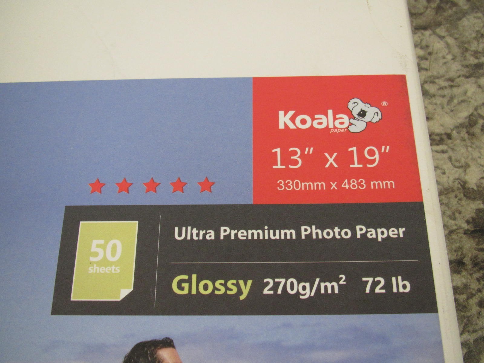 New Koala 13″ x 19″ Glossy 270g/m2 72lb Ultra Premium Inkjet Printer Photo Paper