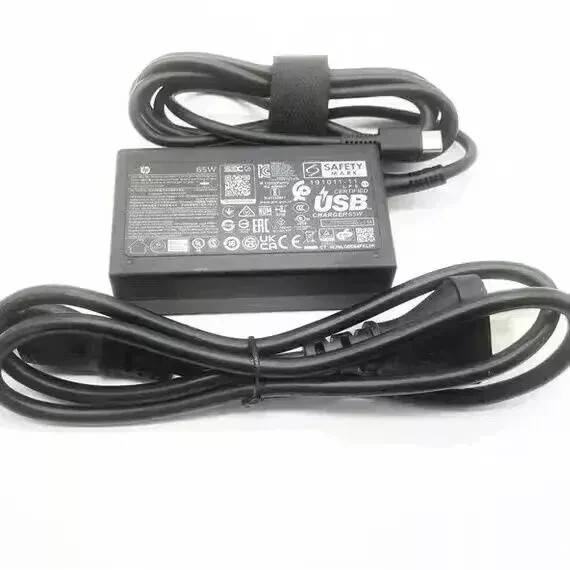 Genuine 65W USB-C Charger for HP Spectre X360, Chromebook, Envy, EliteBook x360