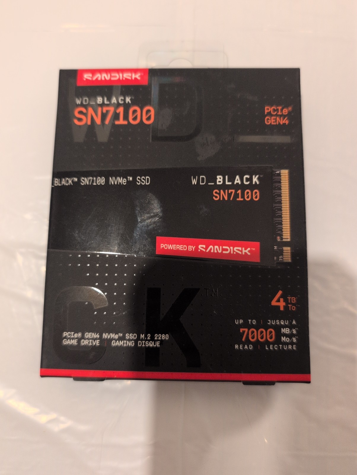 WD_BLACK SN7100 WDS400T4X0E-00CJA0 4 TB Solid State Drive – M.2 2280 Internal –