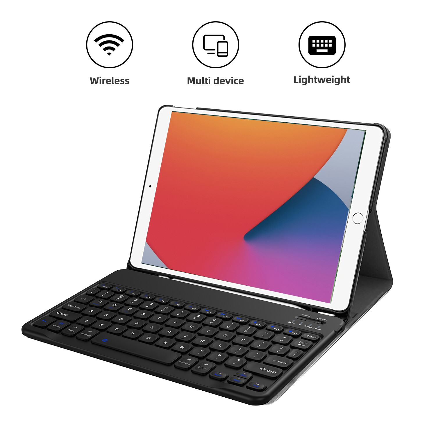 Keyboard Wireless Bluetooth Type-C Charging Port for Computer Laptop iPad Keypad