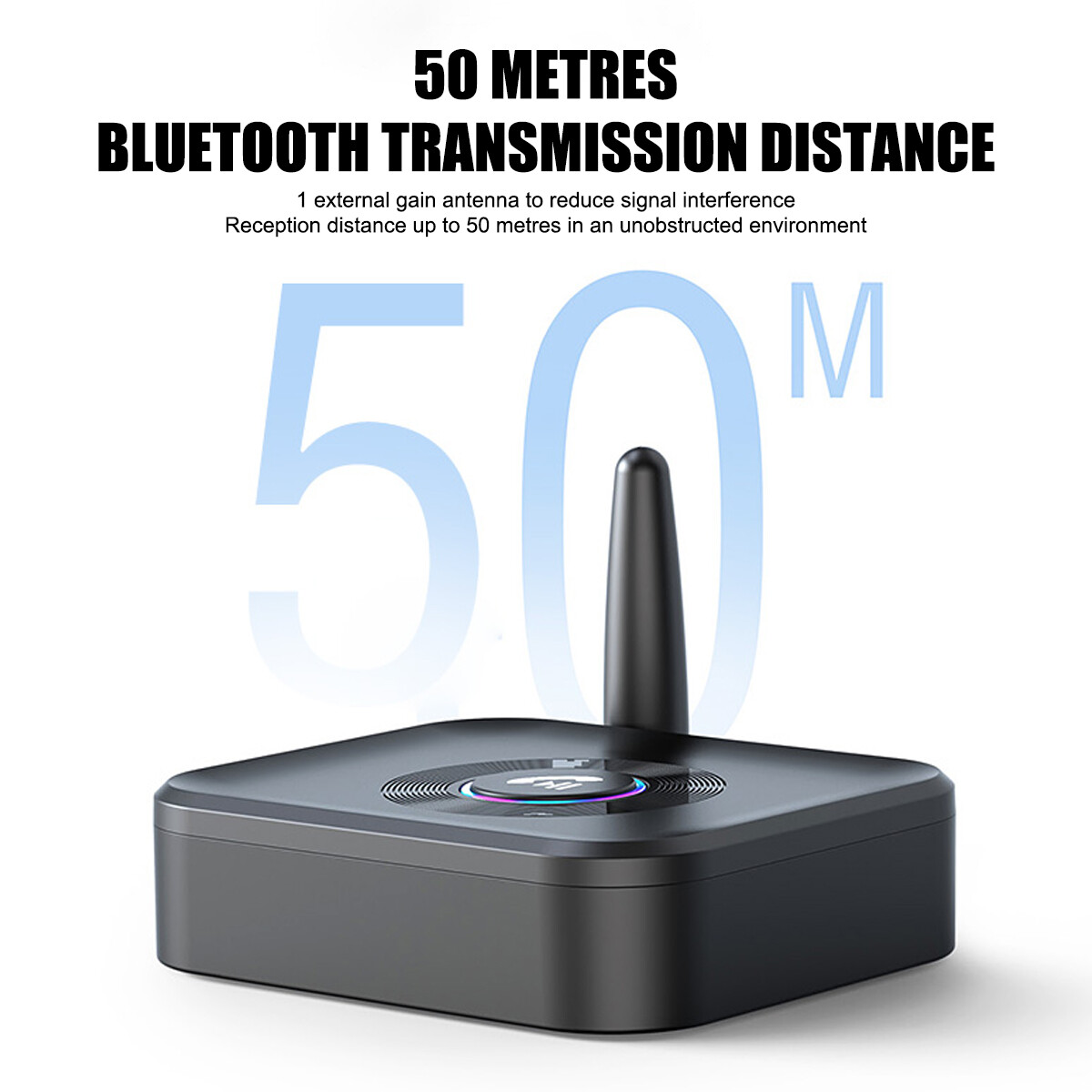 Bluetooth 5.1 Receiver Wireless 3.5mm Jack AUX to 2 RCA Audio Stereo Adapter US