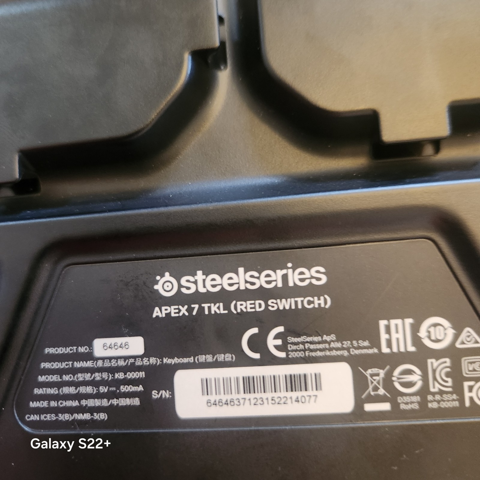 SteelSeries Apex Pro TKL Mechanical Gaming Keyboard – US English
