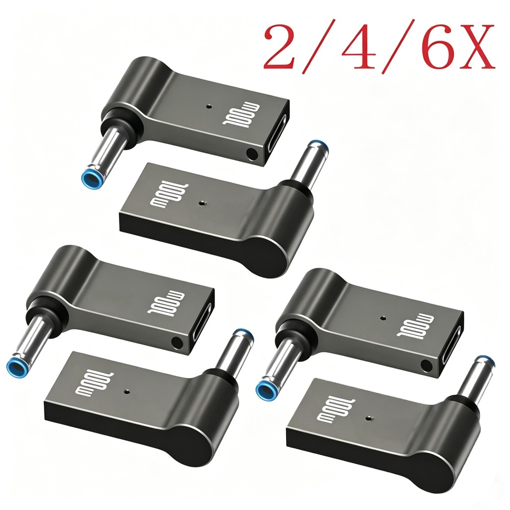 USB Type C Female to DC Male Jack 4.5×3.0 mm Fast Adapter for HP Laptop 2/4/6x