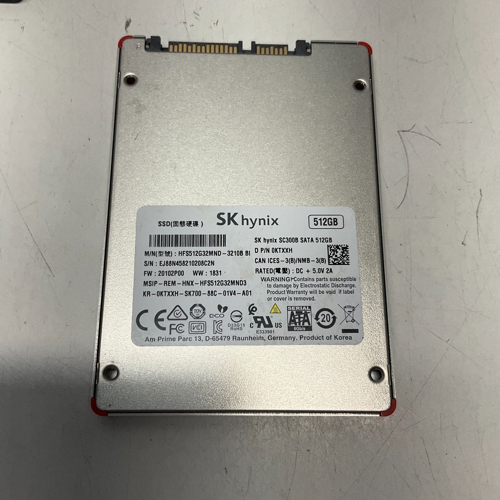 SK Hynix SC300 HFS512G32MND 512 GB SATA III 2.5 in Solid State Drive